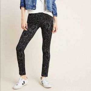Anthropologie Sanctuary black/gray leopard print pull on pants. 5 ⭐️ seller.
